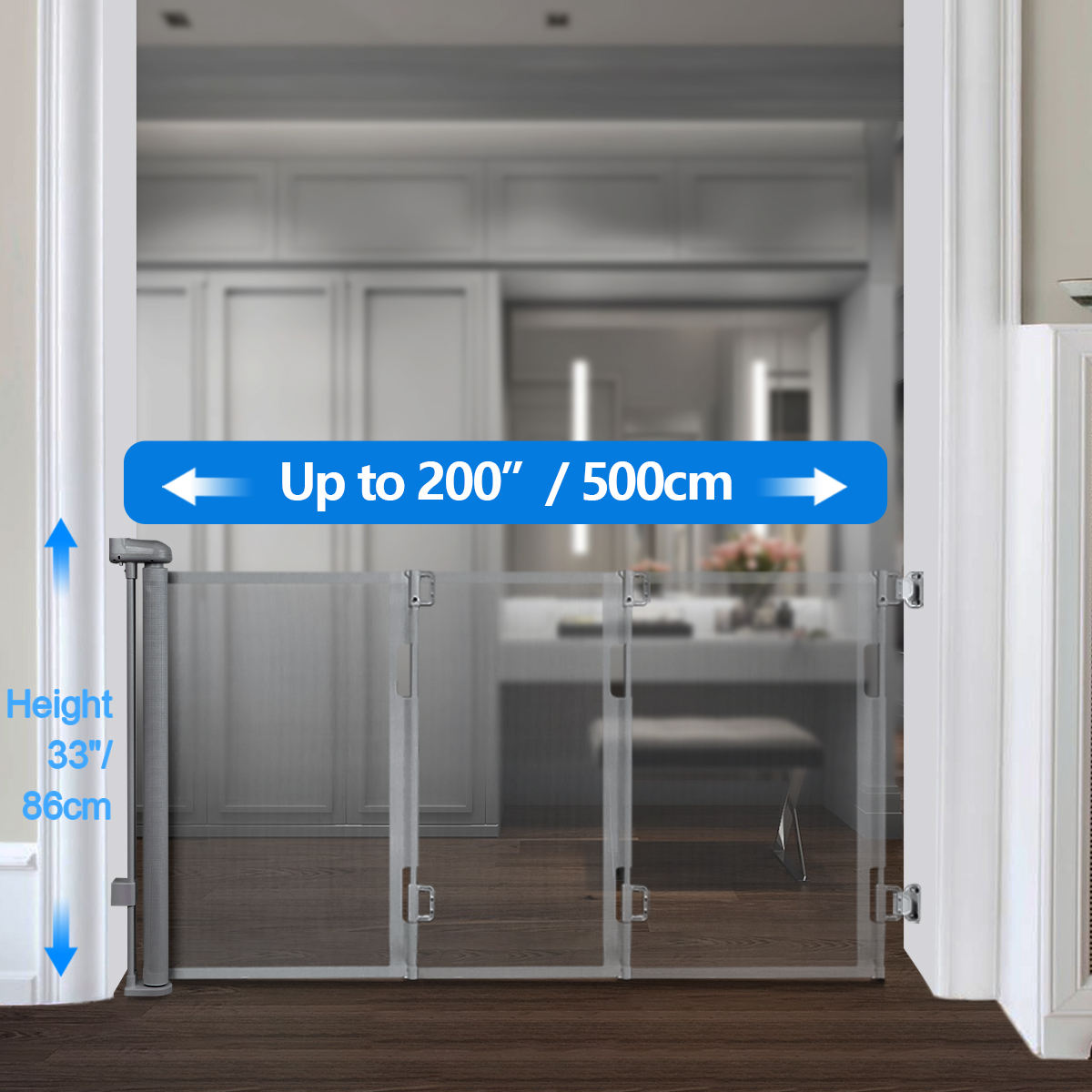 Baby Safety Retractable Gate Home Products Stair Doorways Kids' Safety