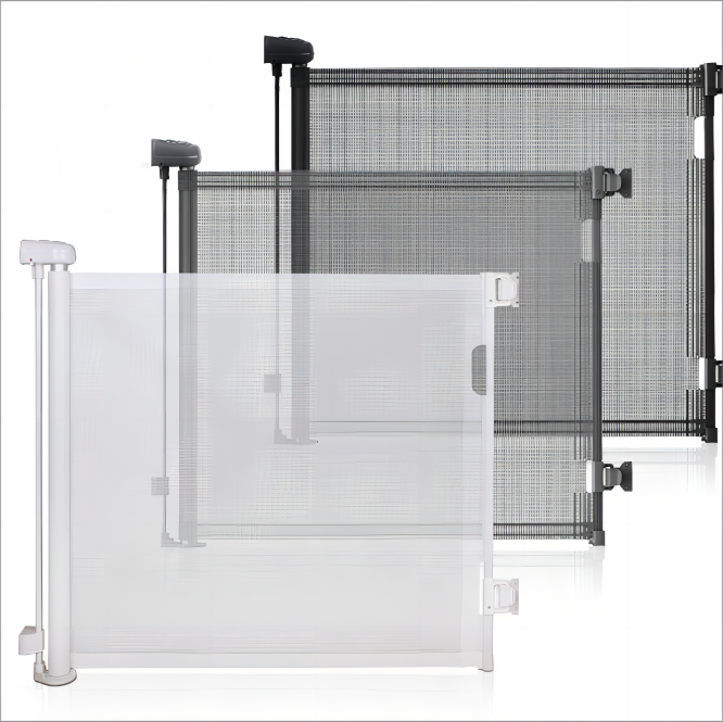 Customizable Child Safety Door Barrier Retractable Baby Gate with Mesh