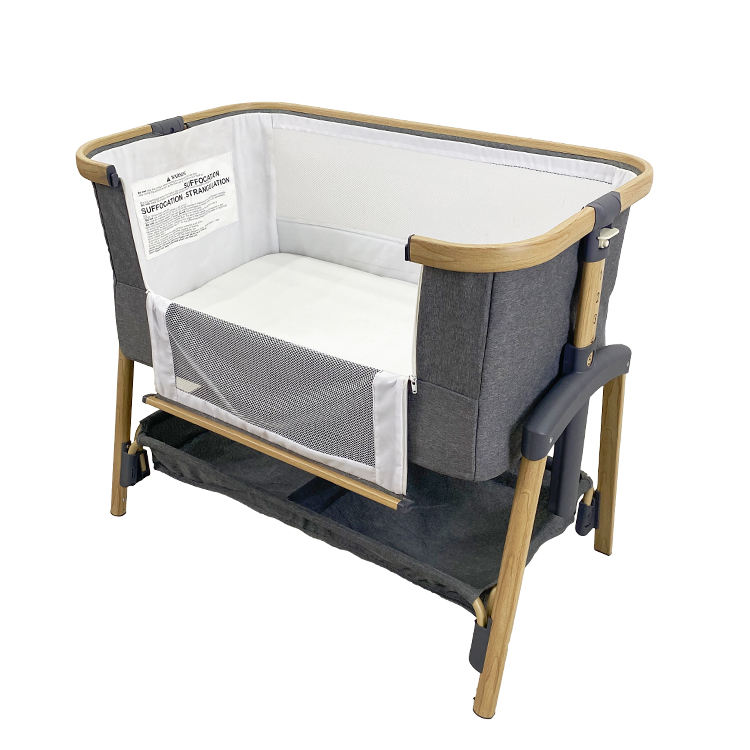 Luxury Foldable Baby Cot Bed Newborn Baby Bassinet Crib With Swing