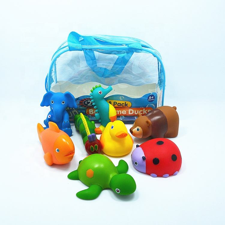 Baby Bath Shower Animal Shape Floating Bathtub Bath Toy Set