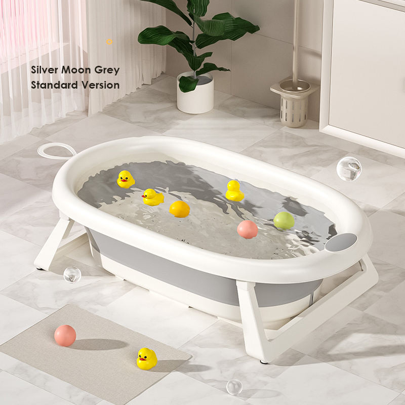 Baby Foldable Bathtub Oval Shape Multifunction for 0-6 Years Old