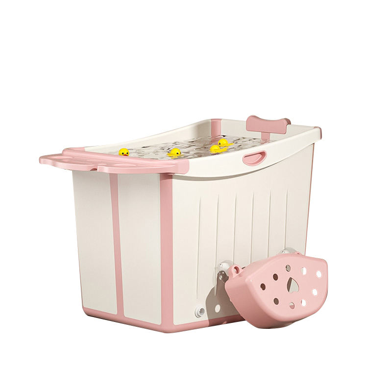 New Polytherm Baby Bathtub Plastic Cartoon Bathtub Baby Foldable Bathtub