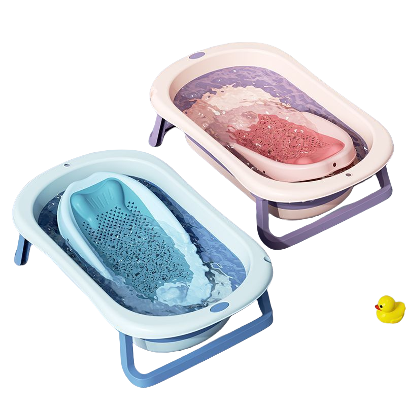 PP Baby Bathtub Comfortable and Safe Foldable and Reclining Baby Bathtub