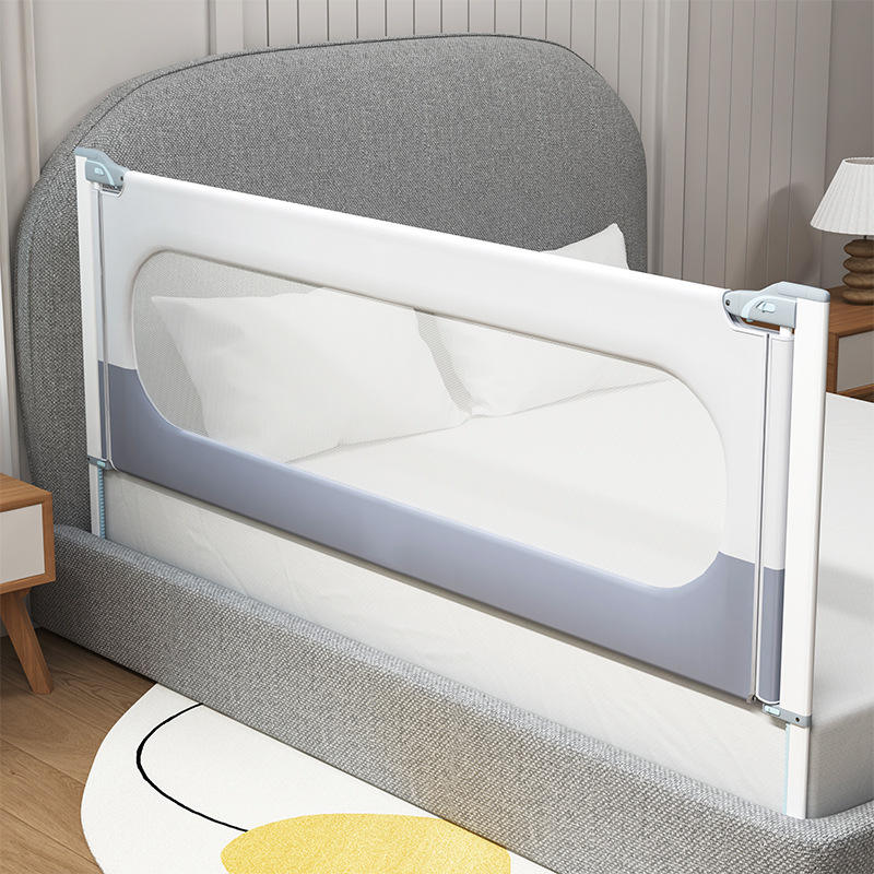 Adjustable Vertical Metal Bed Guardrail for Babies Anti-Fall Safety