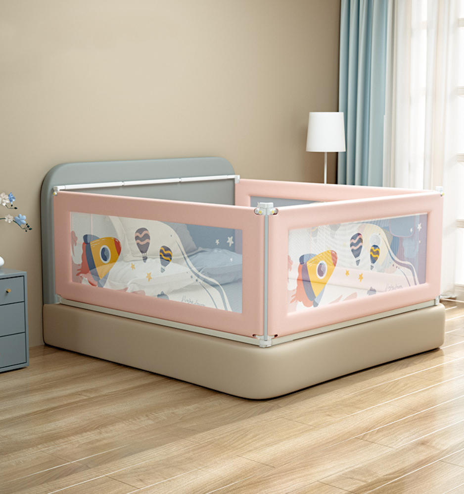 Adjustable Anti Fall Baby Safety Bed Fence Children Printing