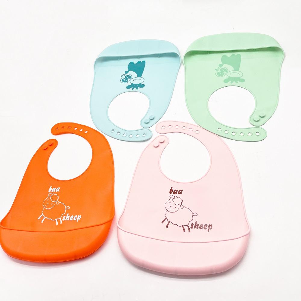 Free Babero Waterproof Silicone Baby Bibs Kids Bandana Bavaglini for