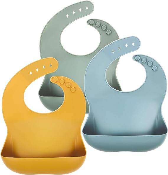 Stock Animal Cartoon Waterproof Silicone Baby Bib