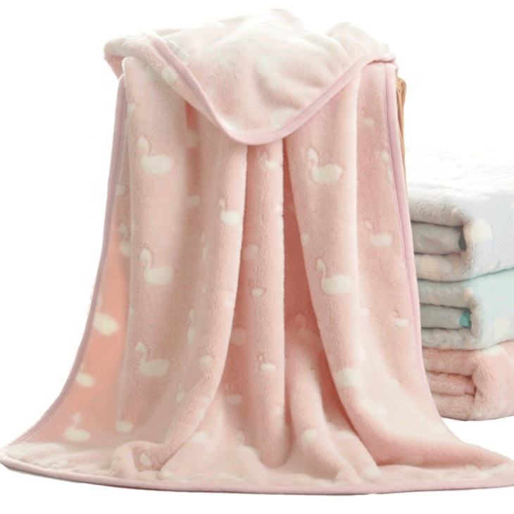 Customization Top Seller 2023 100% Polyester Flannel Soft Baby Throw