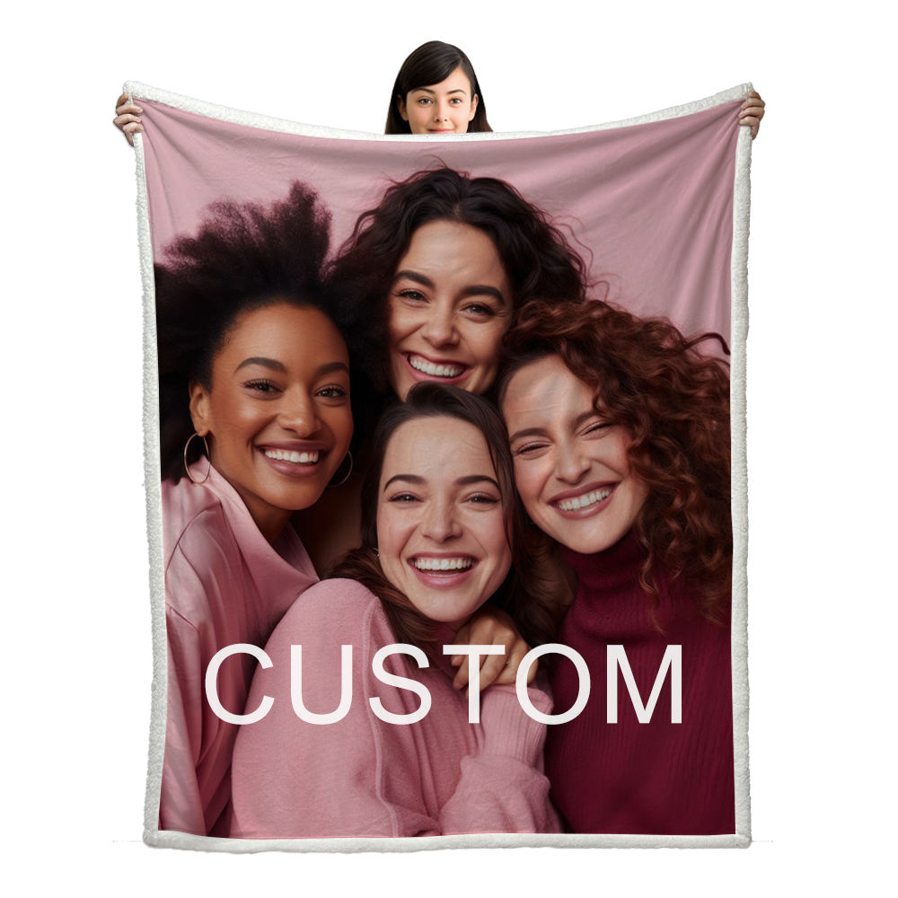 Orders Print and logo Blank White Photo Blanket Sublimation Baby