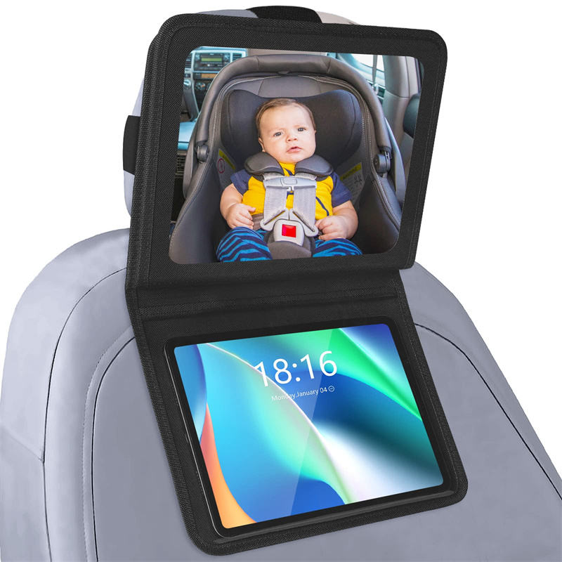 Adjustable Rear Facing Backseat Mirror for Infant Newborn Baby with