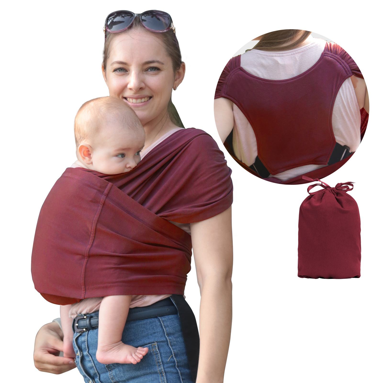 Baby Sleepy Wrap Stretchy Ergonomic Baby Carrier Sling for Newborns