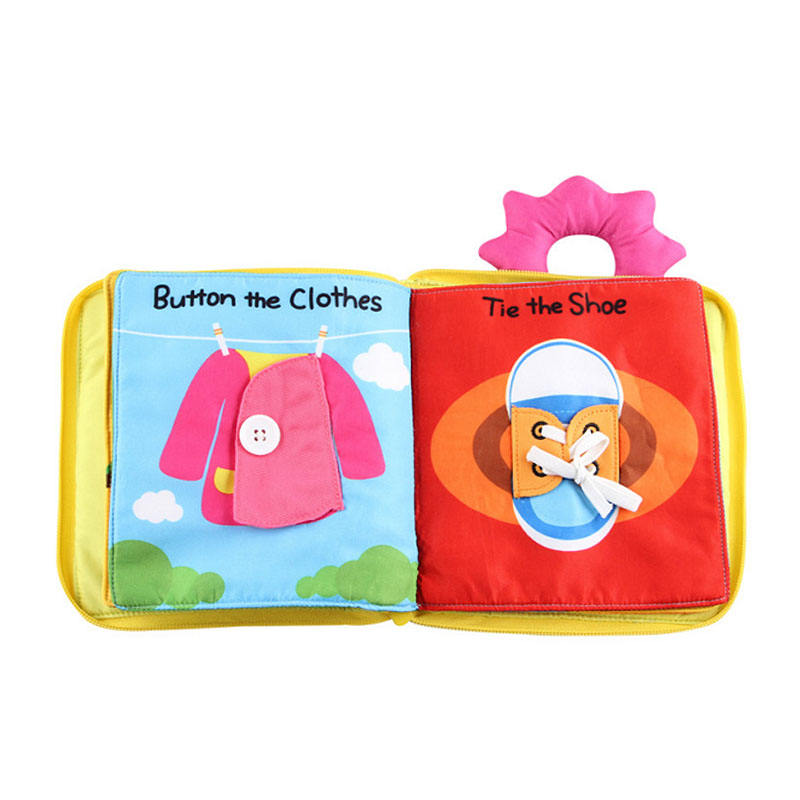 3D My First Soft Book Nontoxic Fabric Early Education Toys Activity