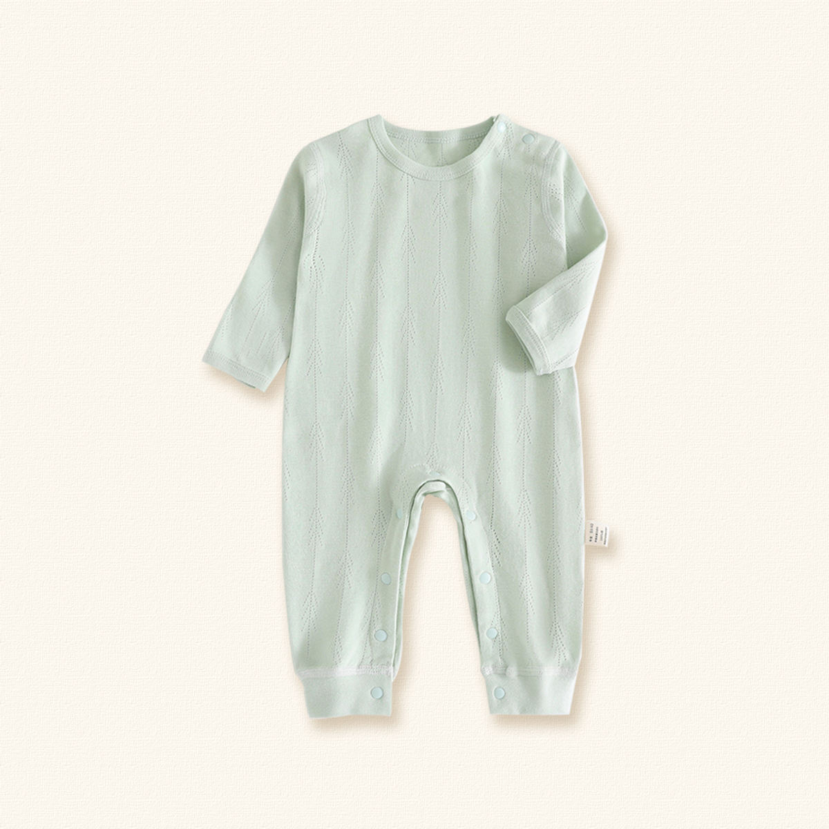 Solid Color 100% Cotton Newborn Baby Clothing Set Casual Design for 0-9