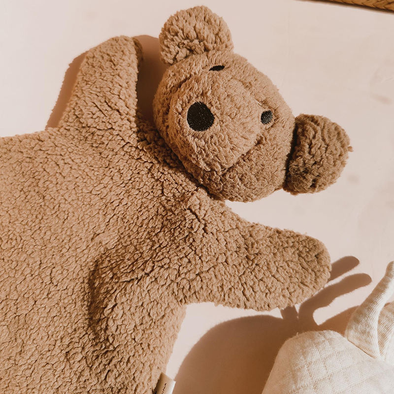 Lovely Handmade Newborns Security Bear Soothe Super Soft Baby Comforter