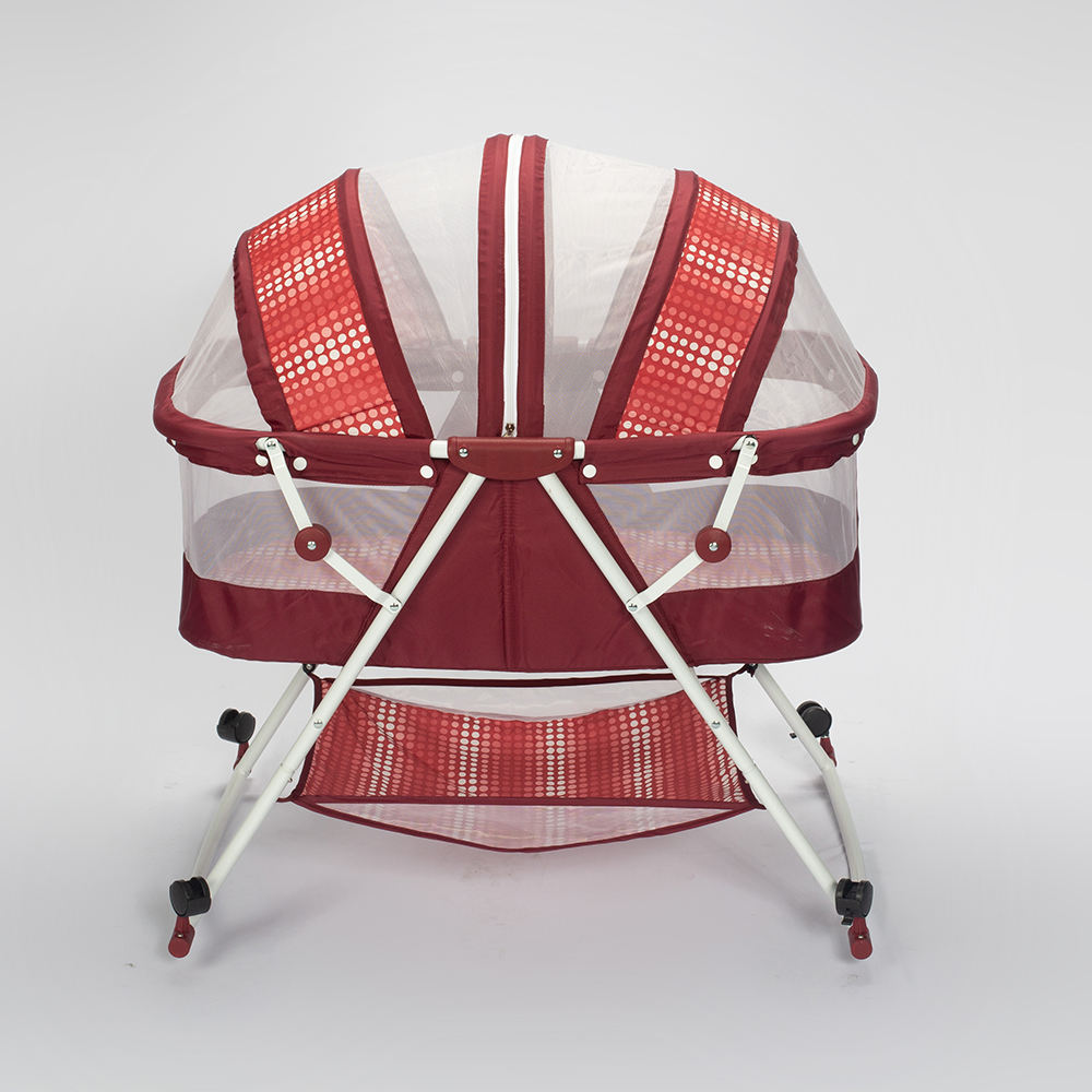 Cradle Newborn Swing Crib Baby Bed With Canopy