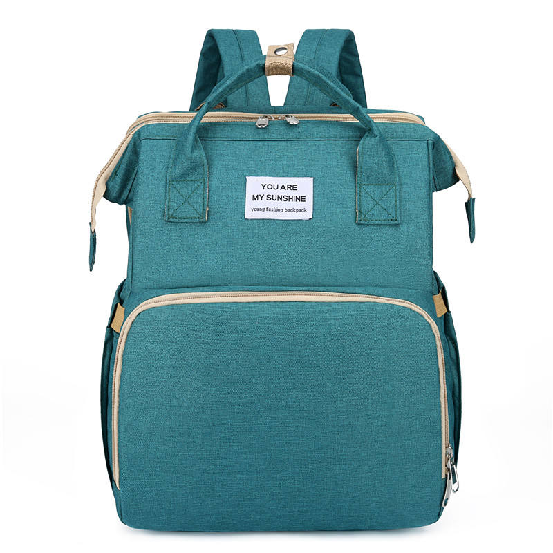 Diaper Bag Tote Waterproof Folding Bed Backpack Tote Mummy Baby Diaper