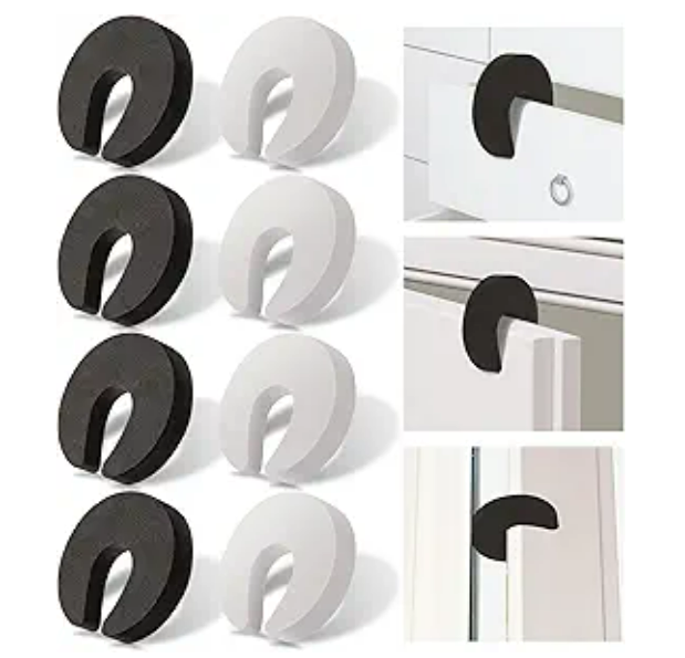 Stylish Door Pinch Guard Foam Door Stopper Prevents Finger Injuries