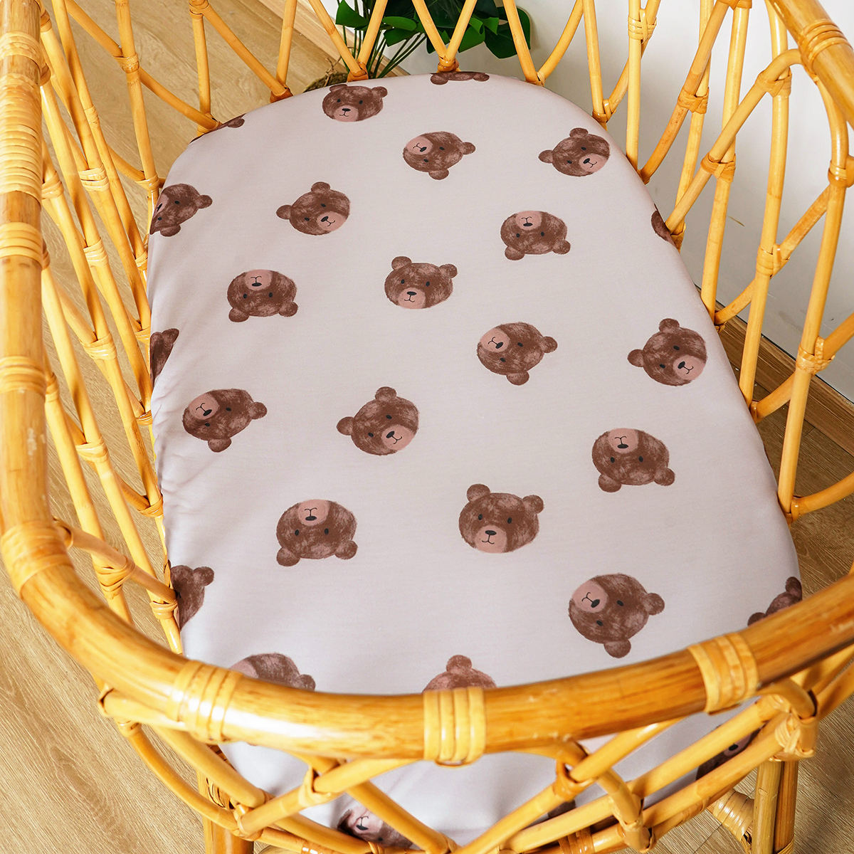 Happyflute Polyester Crib Fitted Sheet Soft Baby Bed Cover Protector