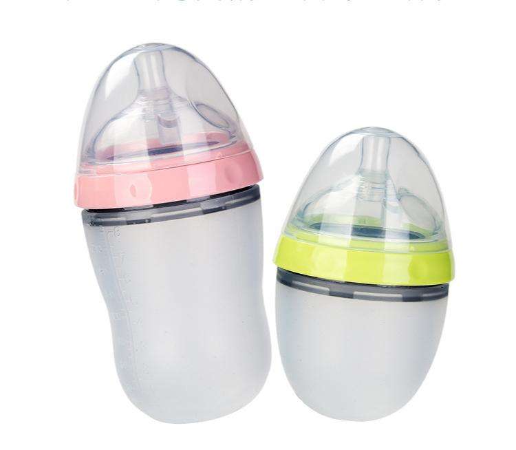 Silicone Nipple Breastfeeding Baby Bottle - Anti Colic Slow Flow