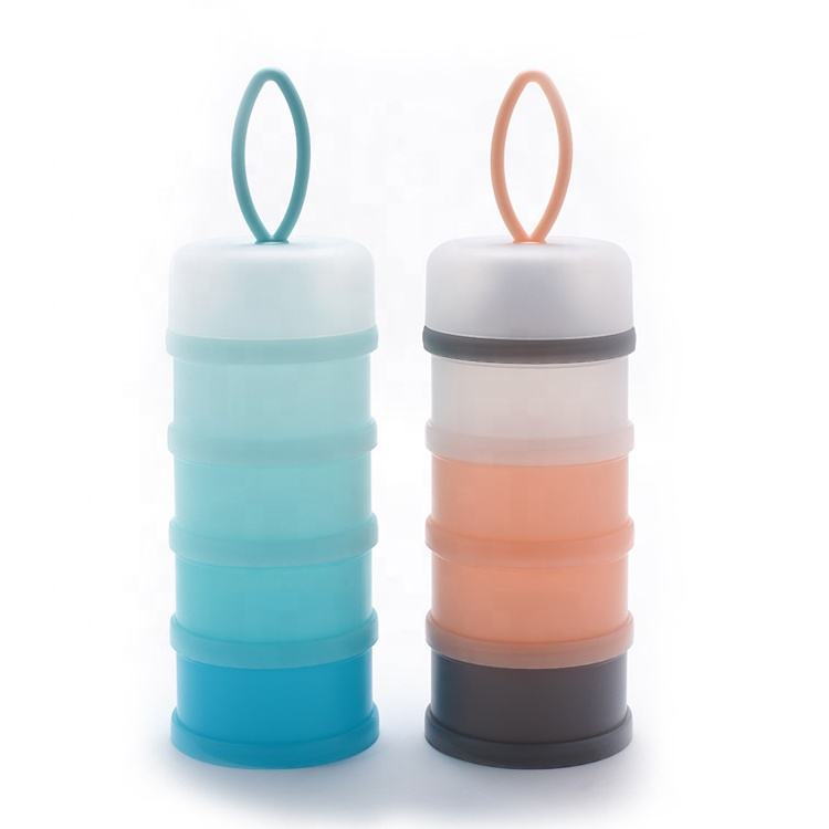 4-Layer Silica Gel Dispenser Box for Baby Food & Milk Powder for 0-12