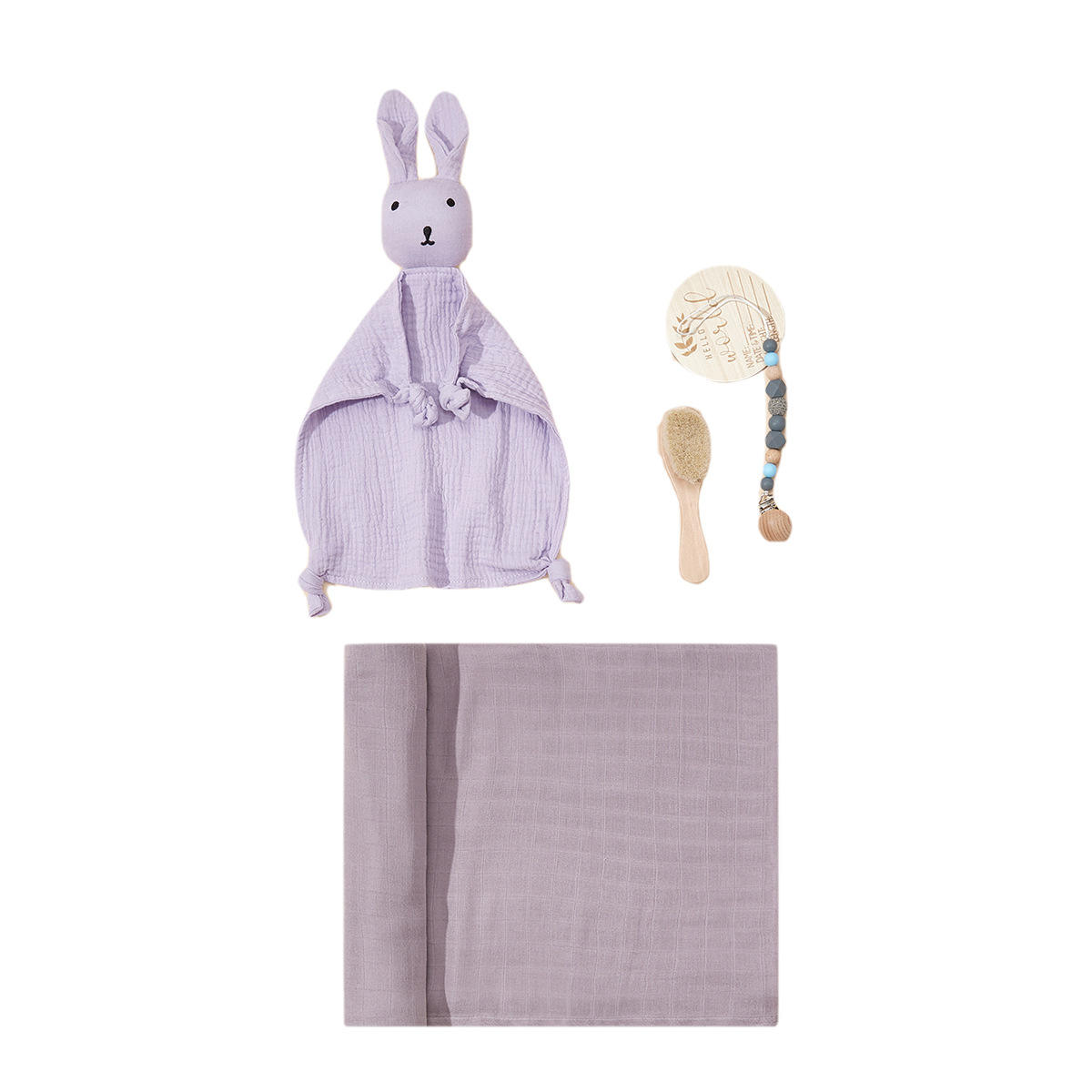 Cross-Border Popular Newborn Cotton Gift Box Set Includes Soothing