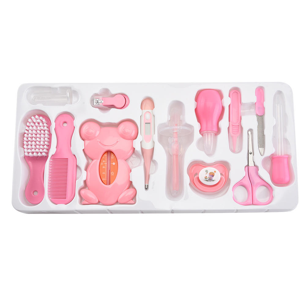 13pcs Baby Healthcare Grooming Set Nursery Care Kit Baby Thermometer