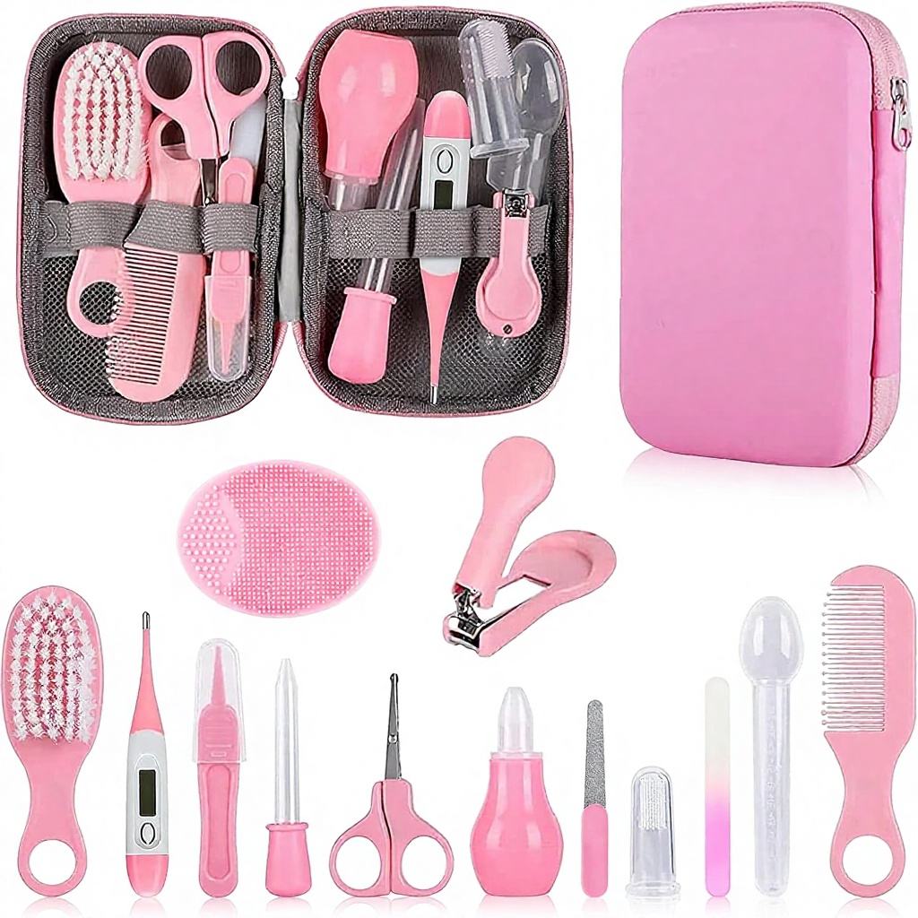 Baby Grooming Kit Infant Safety Care Set Hair Brush Comb Nail Clipper