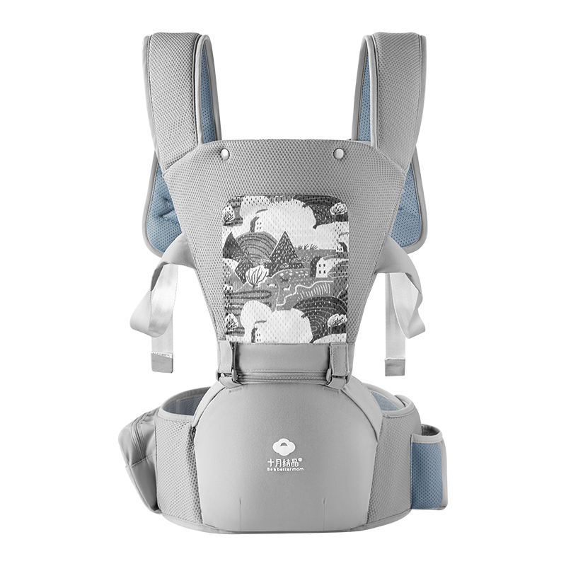 2-in-1 Lightweight Baby Waist Stool & Carrier Ergonomic Hip Seat with