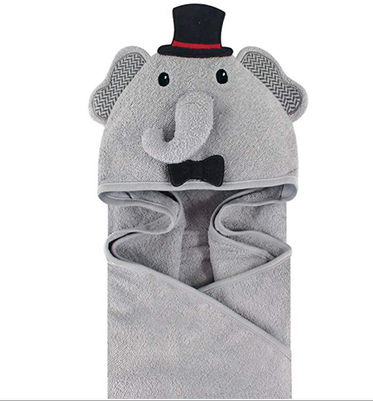 Double Terry Cotton Personalized Cartoon Animal Face Bath Towel with