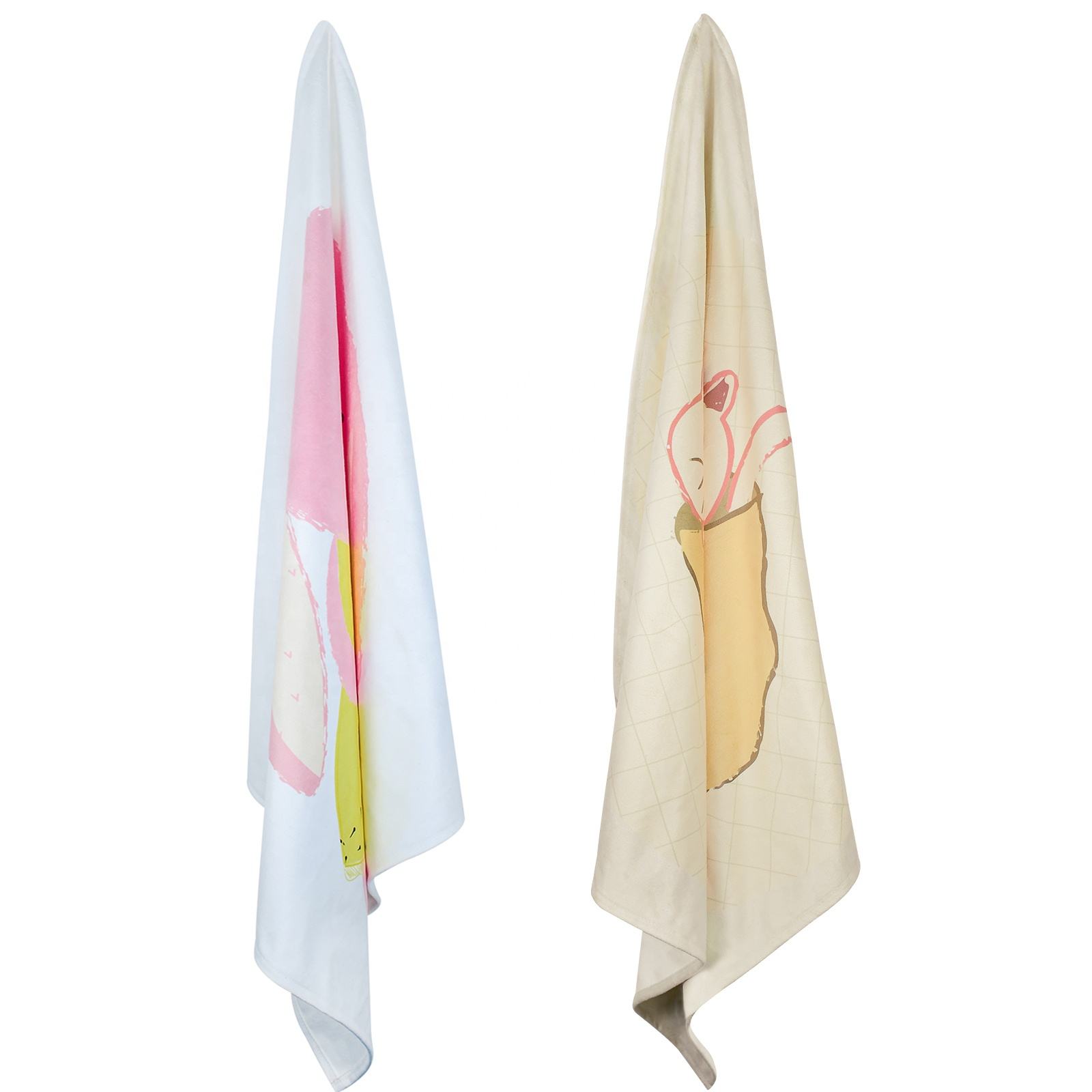 Organic Cotton Baby Hooded Towel Bath Set Quick Dry Soft Towels with