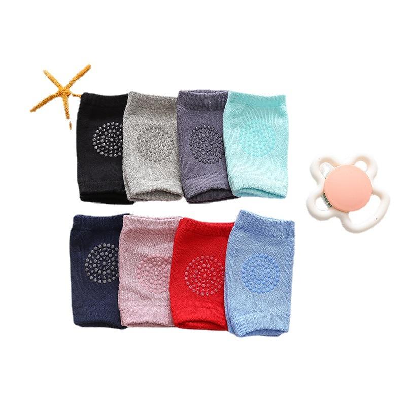 Korean Style Summer Infant Terry Knee Pads Non-Slip Pure Cotton