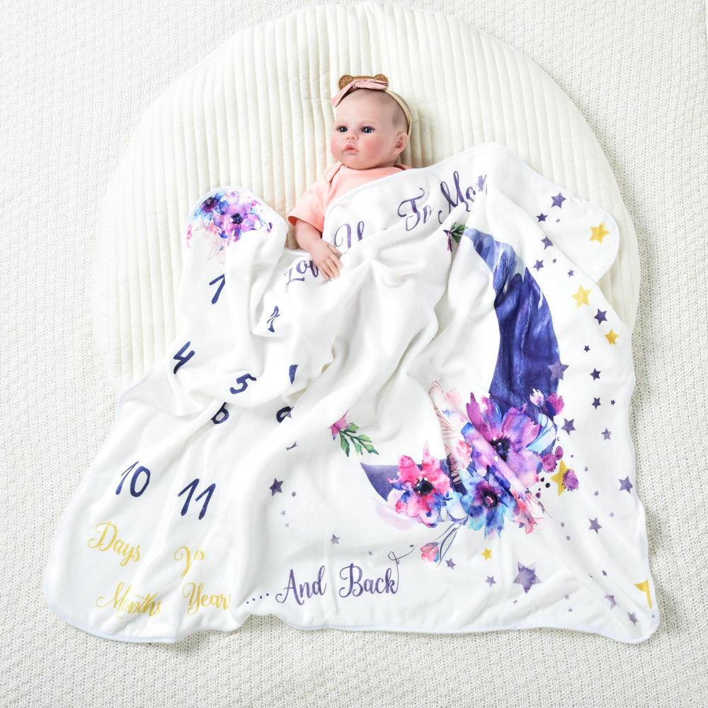 Personalized Monthly Baby Pictures logo Photography Photo Prop Infant