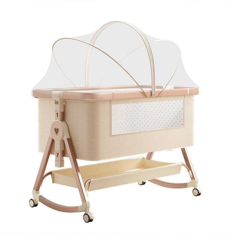 Woven Organic Cotton 400TC All-Season Crib Movable Cradle Foldable