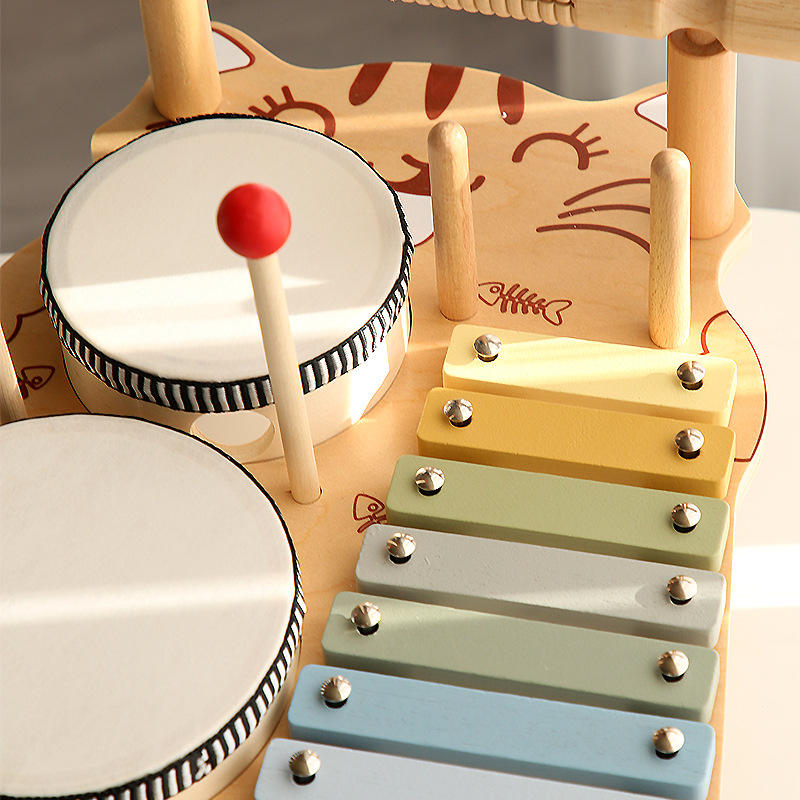 Montessori Baby Sensory Educational Music Kids Toy Wooden Musical Kit