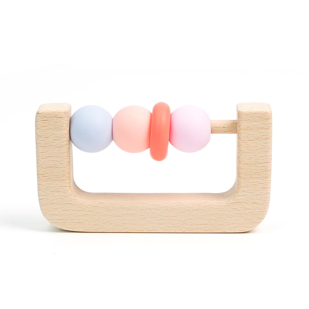 Free Bpa Baby Montessori Beech Wooden Hand Bell Musical Instruments
