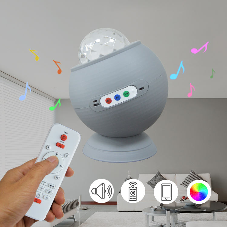 Remote Control Night Light Baby Star Projector Music LED Lamp Kids