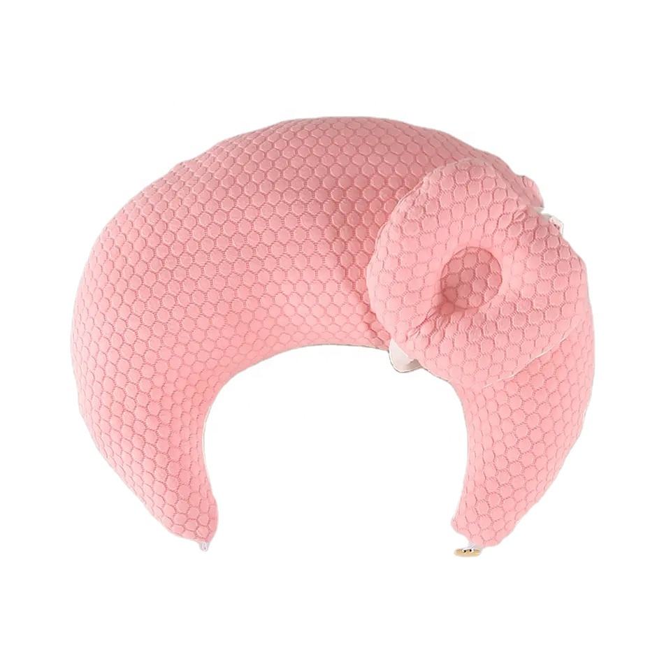 Maternity Breastfeeding Pillow Adjustable U-Shape Woven Cotton Bamboo
