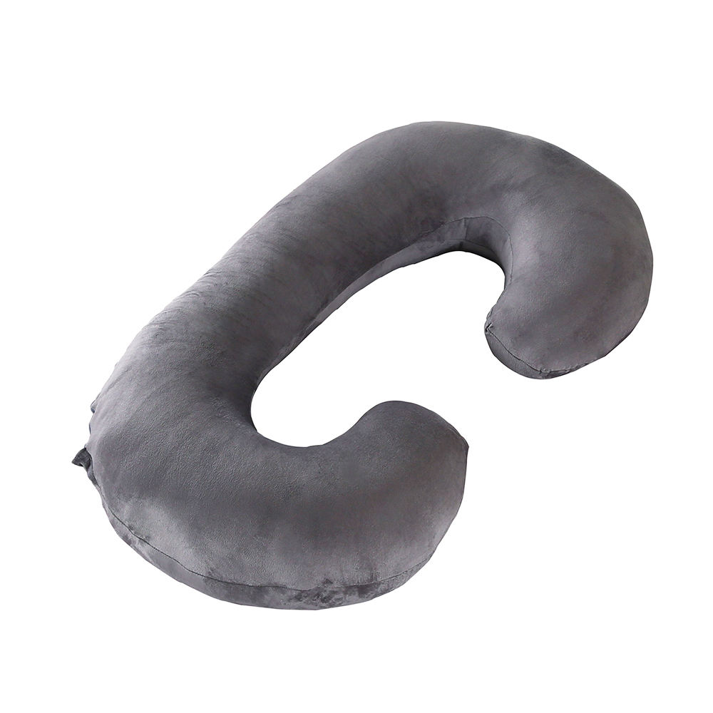 C-Shaped Side Sleeping Nursing Pillow with Lumbar Support for Pregnant