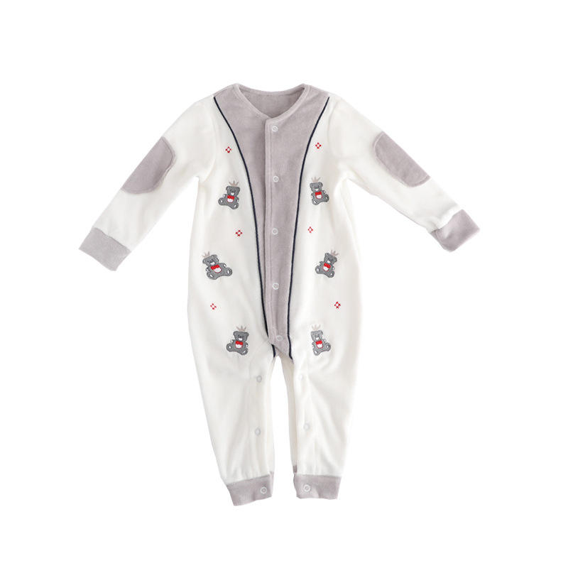 NewBorn Baby Clothing Velvet Fabric Cotton Baby Bodysuit Romper Bear