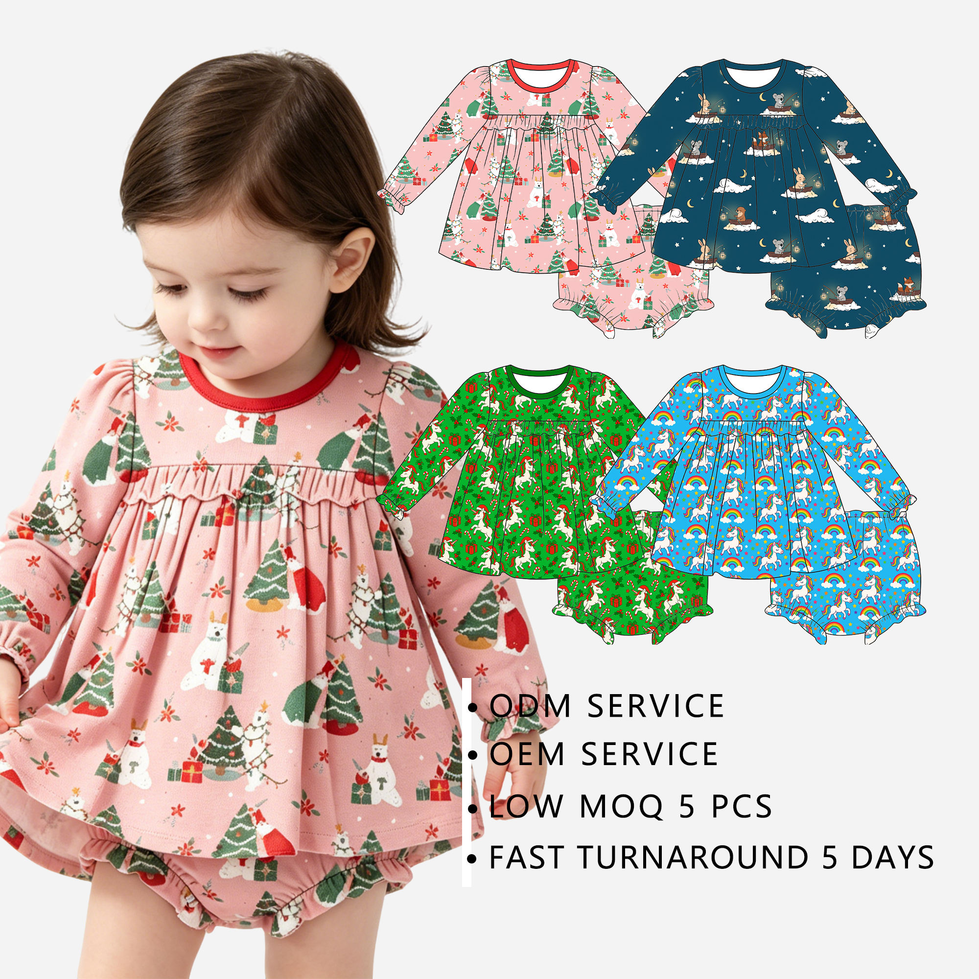 Newborn Baby Bodysuit Rompers,cotton Pajamas Kids Sets, Cotton Baby