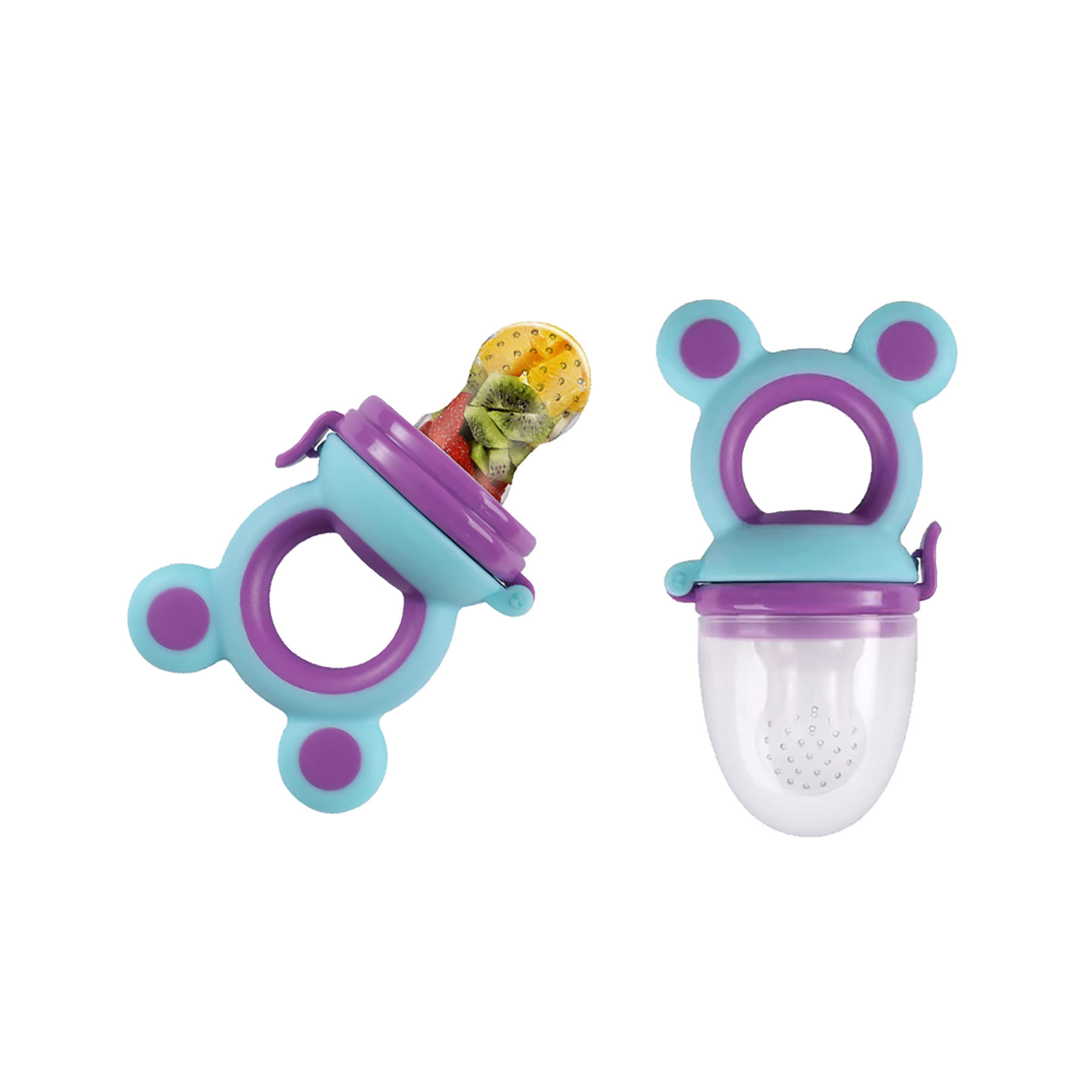 Baby Soother Teething Soft Safe Silicone Pouches Fresh Baby Fruit Food