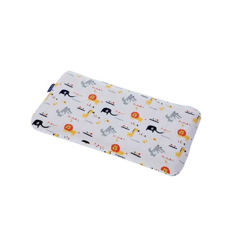 Ergonomic 100% Cotton Baby Sleeping Soft Memory Foam Baby Head Pillow