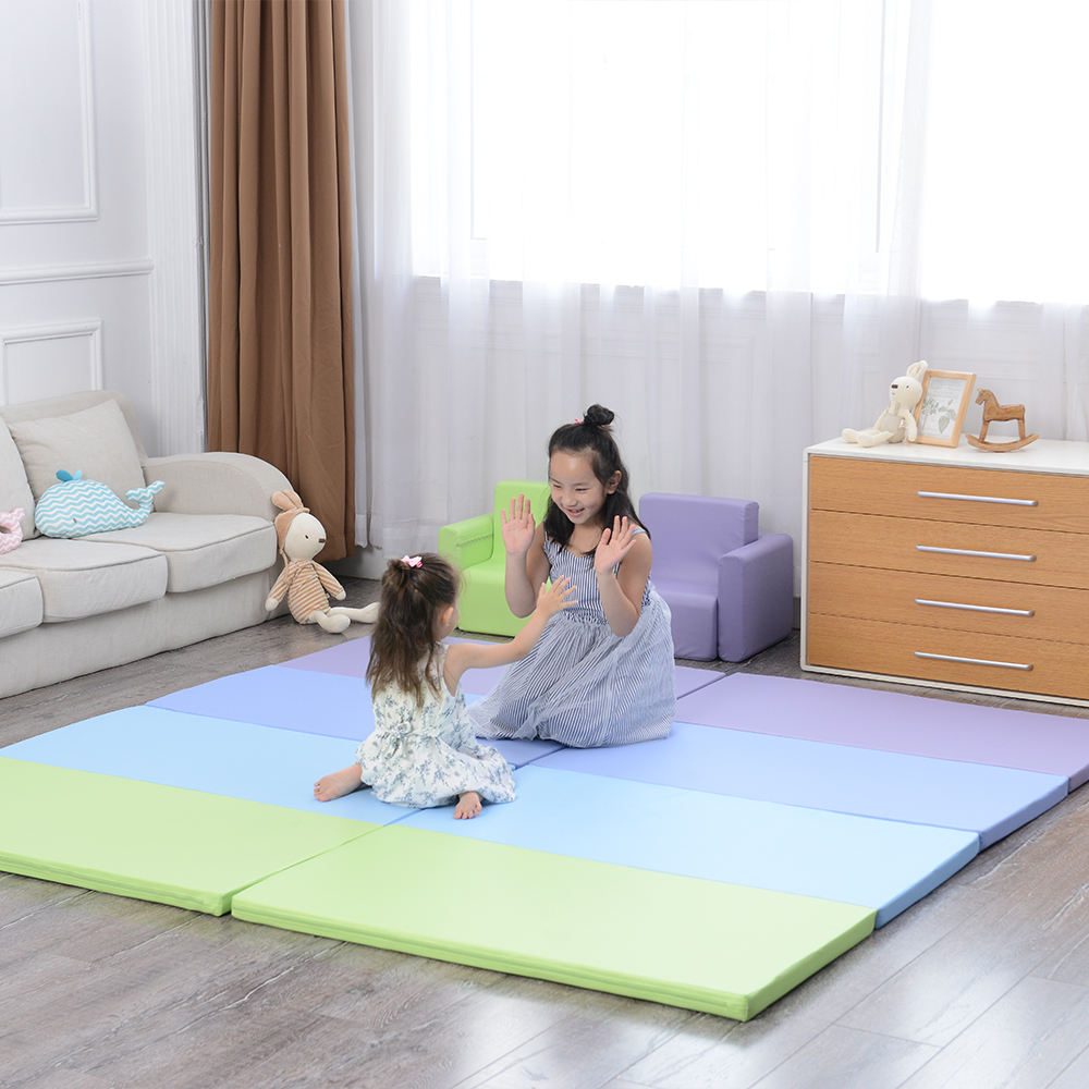 Kids Waterproof Folding Foam Soft Toy Play Mat for Baby Education Gym