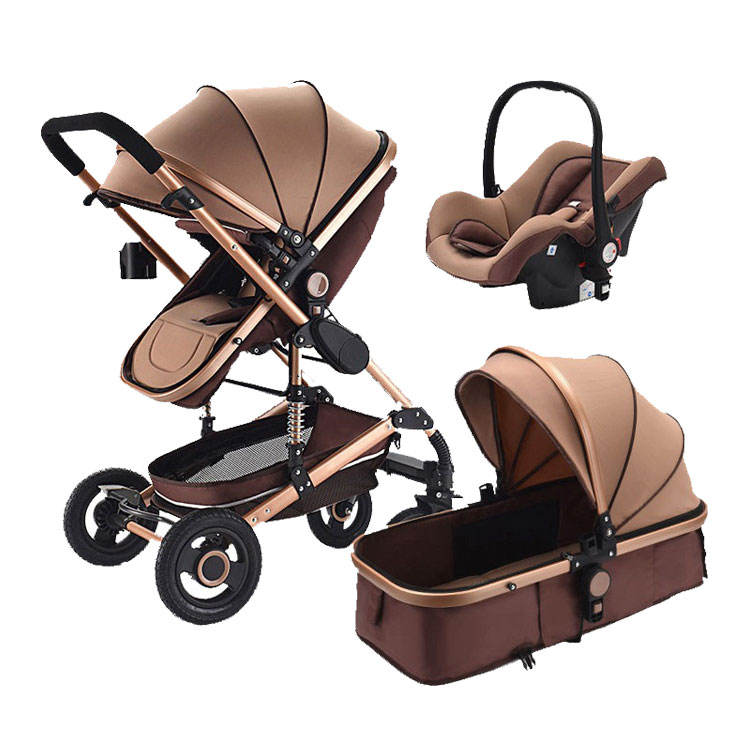 3 in 1 Baby Pushchair Carinho De Beb D Two Way Foldable Luxury Baby