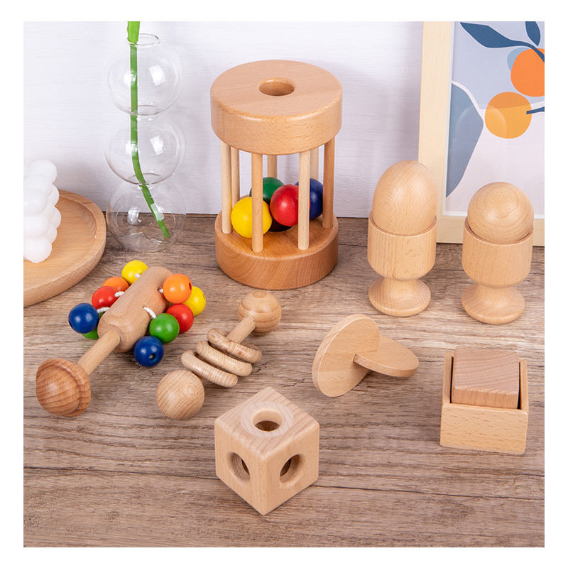 Baby Educational Sensory Teether Music Rattles Montessori Toy Set