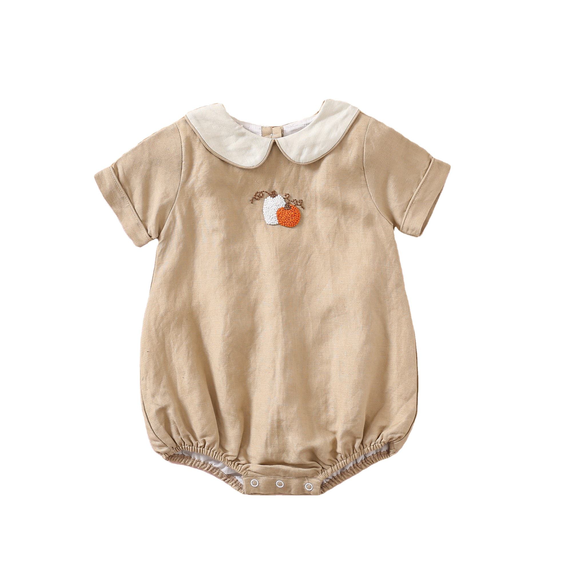Summer Linen Baby Romper Kids Leisure Romper Baby Fashion Climbing Suit