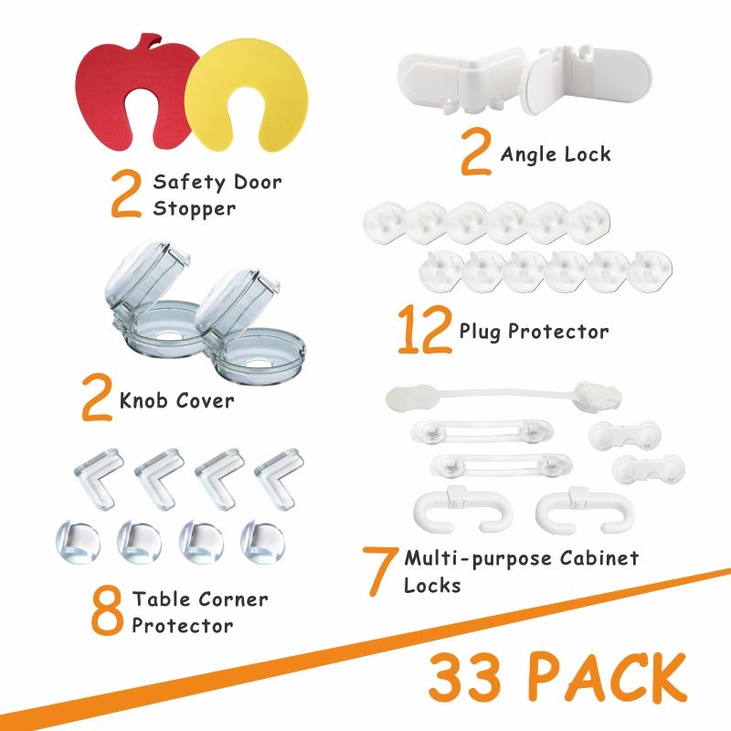 Baby Safety Lock | Plastic ABS BPA Free Baby Proofing Kit | Complete