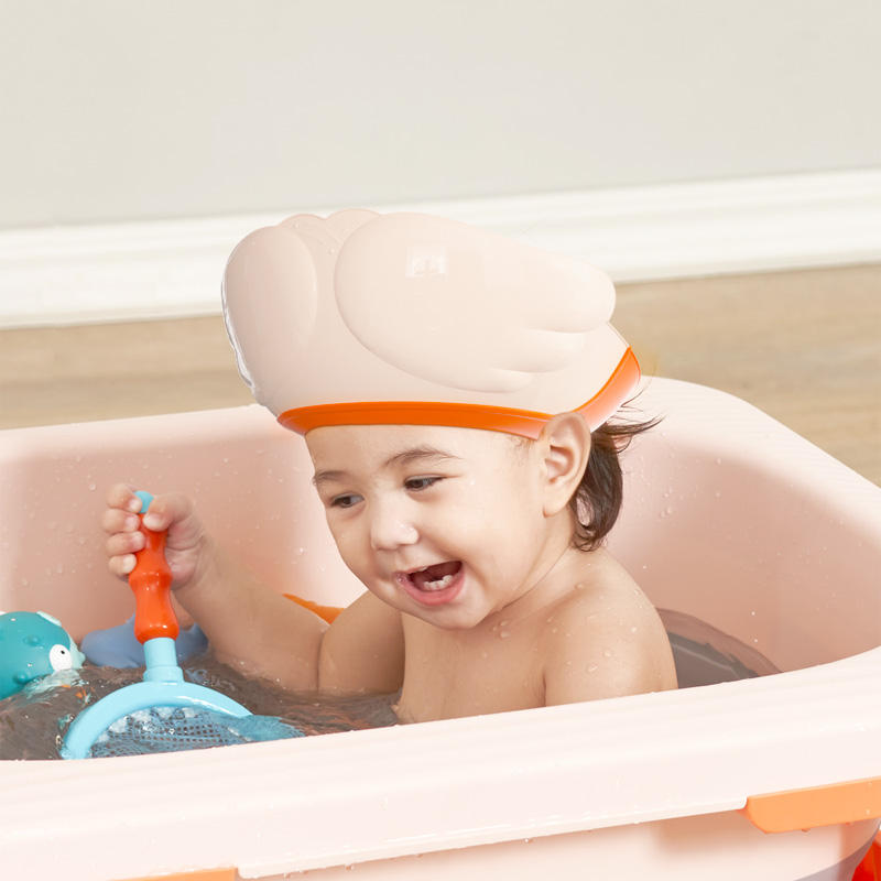 Factory Supply Adjustable Soft PP+TPE Protect Eyes Ears Baby Bath