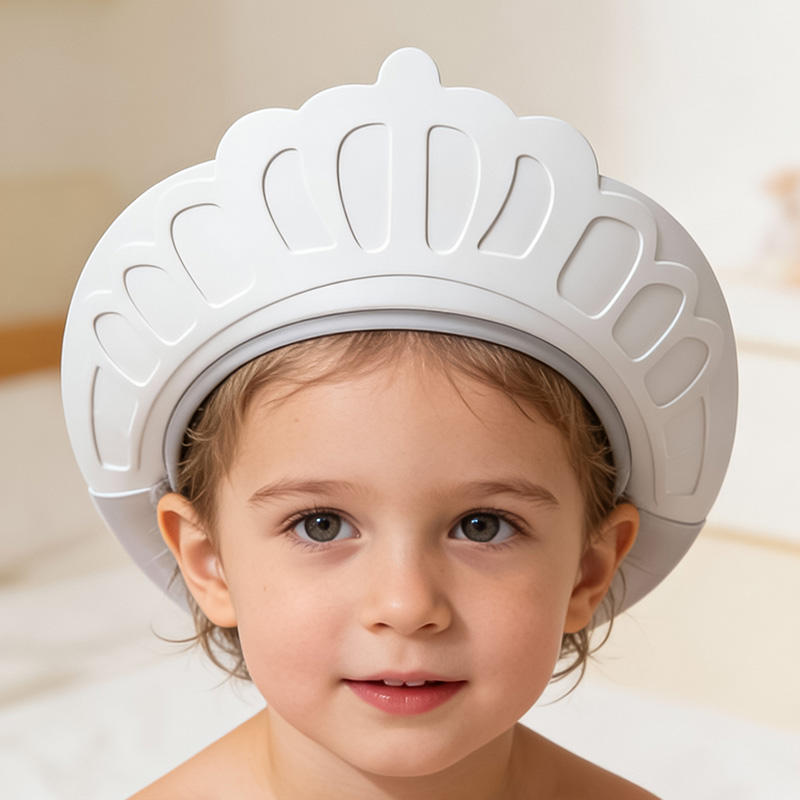 Baby Shower Cap Adjustable Waterproof Shampoo Hat Toddler Bath Visor