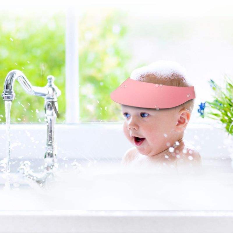 Adjustable Waterproof EVA Soft Baby Shower Cap Probebi Kids Shampoo Hat